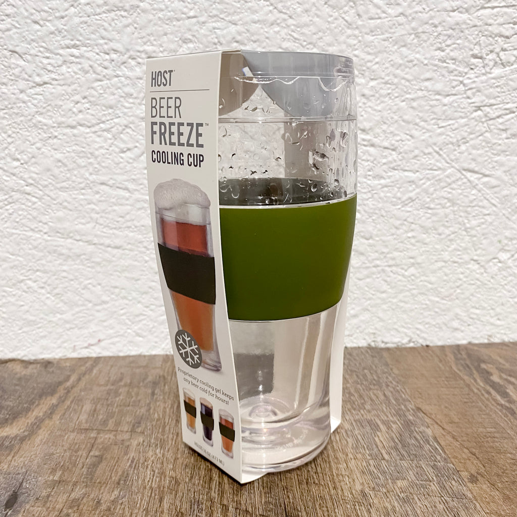 HOST Beer Freeze Pint Glass in Green - Lyla's: Clothing, Decor & More - Plano Boutique