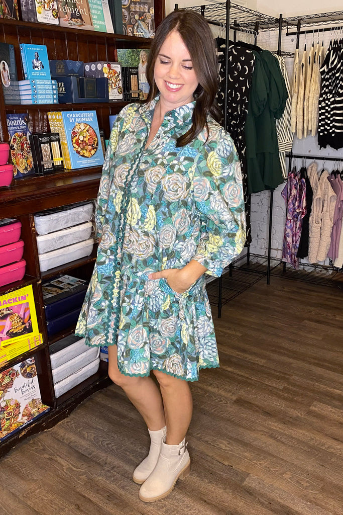 Steal the Spotlight Teal Green Dress - Lyla's: Clothing, Decor & More - Plano Boutique