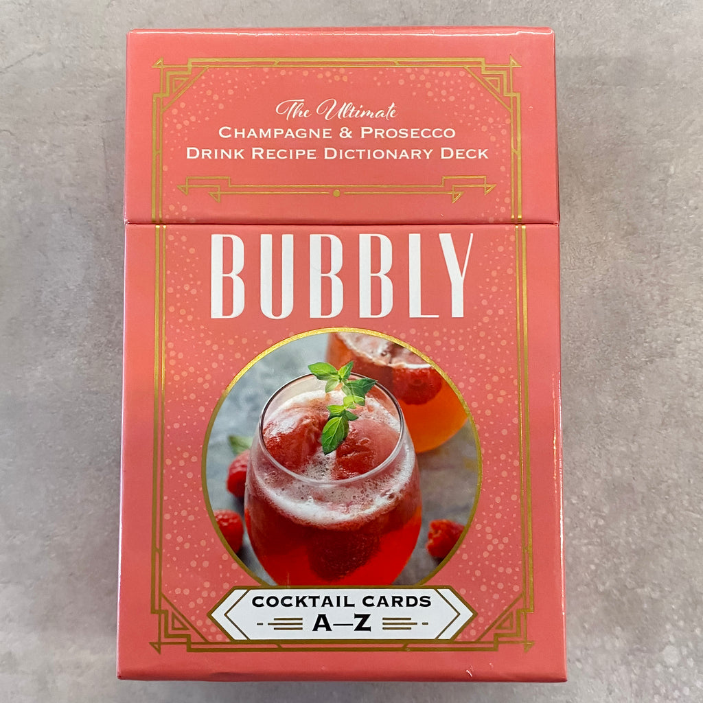 Bubbly Cocktail Cards A–Z The Ultimate Champagne & Prosecco Drink Recipe Dictionary Deck - Lyla's: Clothing, Decor & More - Plano Boutique