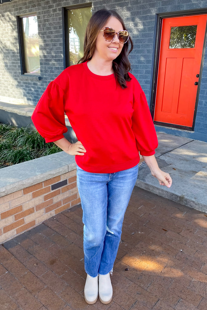 Make It Work Red Top - Lyla's: Clothing, Decor & More - Plano Boutique