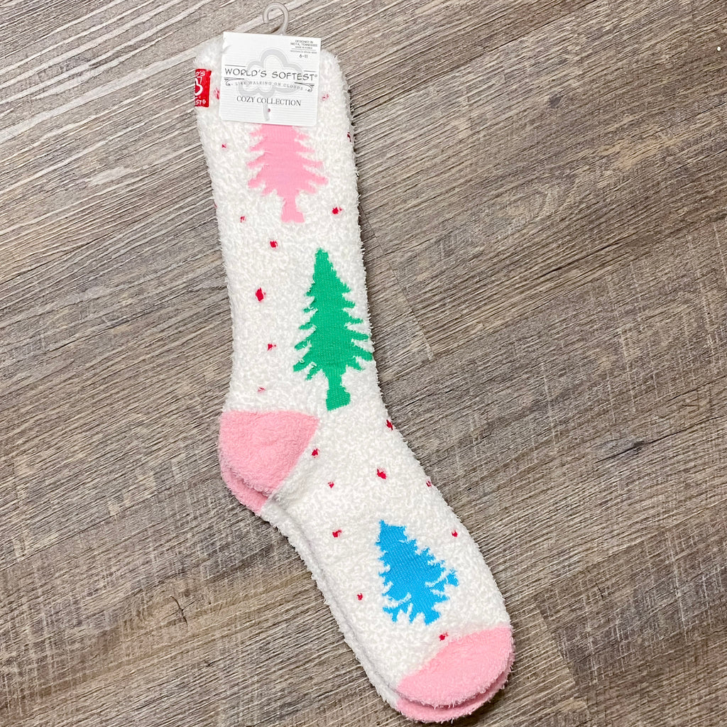 Holiday Christmas Cozy Crew Ladies Socks - Lyla's: Clothing, Decor & More - Plano Boutique