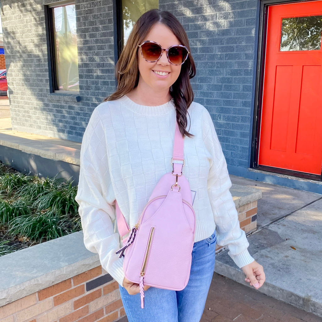 Jen & Co Nikki Sling Pack Bag - Ballet - Lyla's: Clothing, Decor & More - Plano Boutique