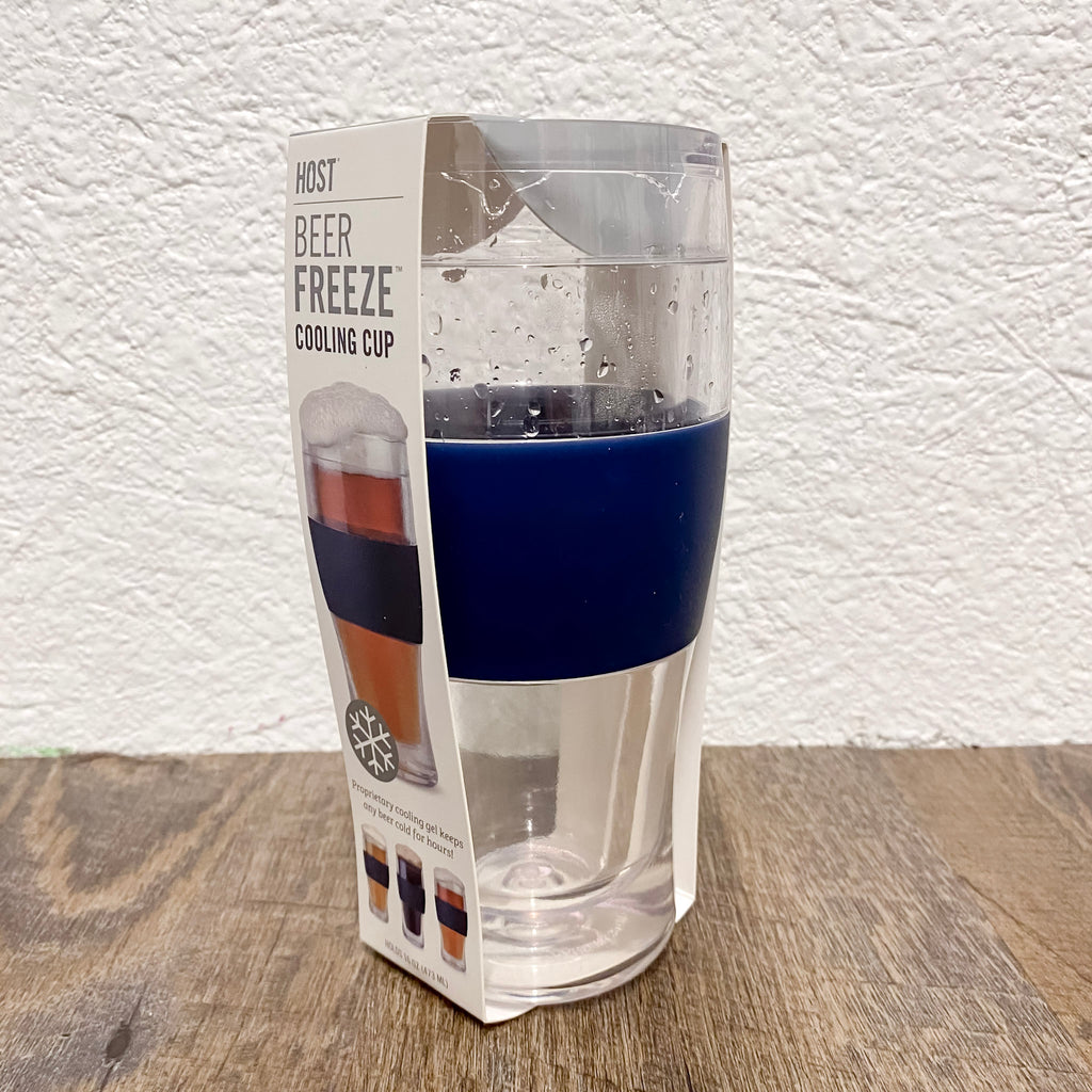 HOST Beer Freeze Pint Glass in Navy - Lyla's: Clothing, Decor & More - Plano Boutique