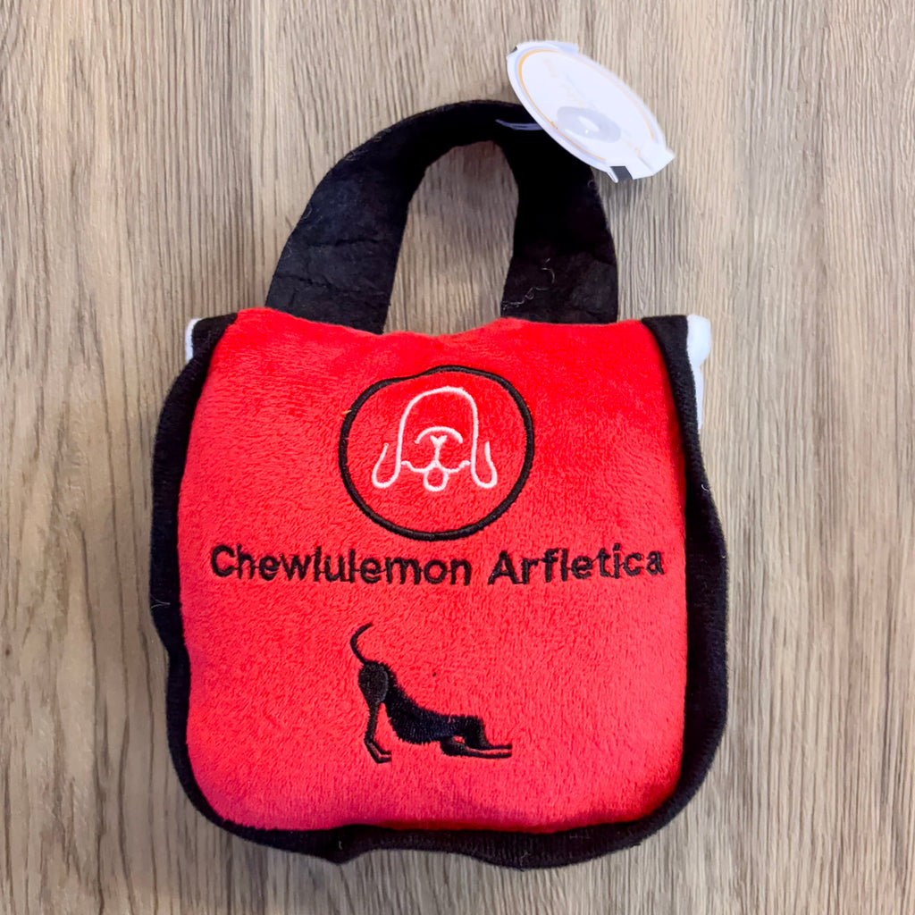 Chewlulemon Bag Plush Dog Toy - Lyla's: Clothing, Decor & More - Plano Boutique