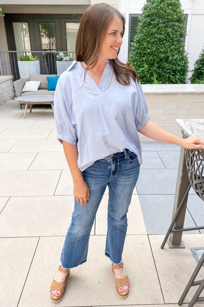 Creating Fun Chambray Top - Lyla's: Clothing, Decor & More - Plano Boutique