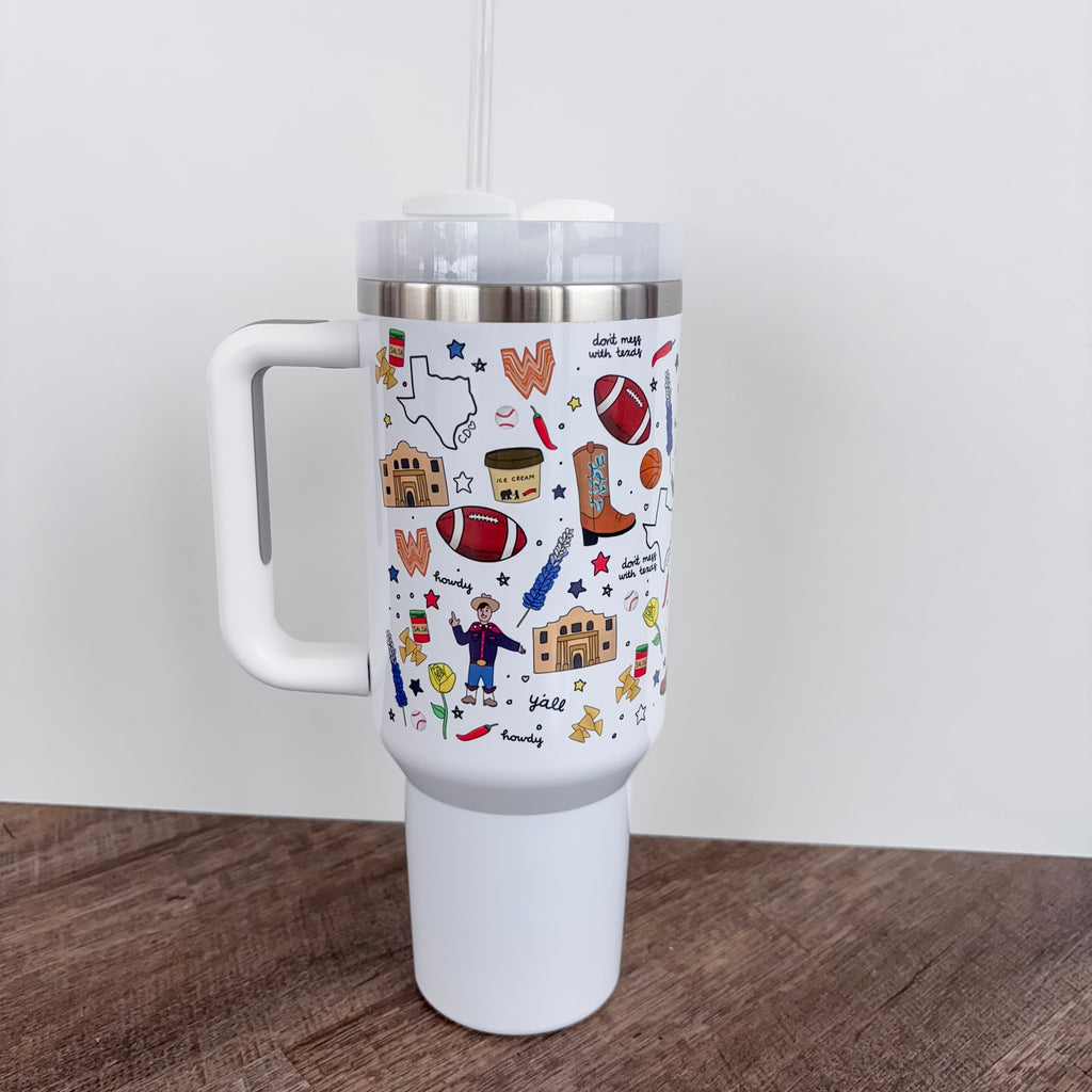 Love For Texas 40oz Tumbler - Lyla's: Clothing, Decor & More - Plano Boutique