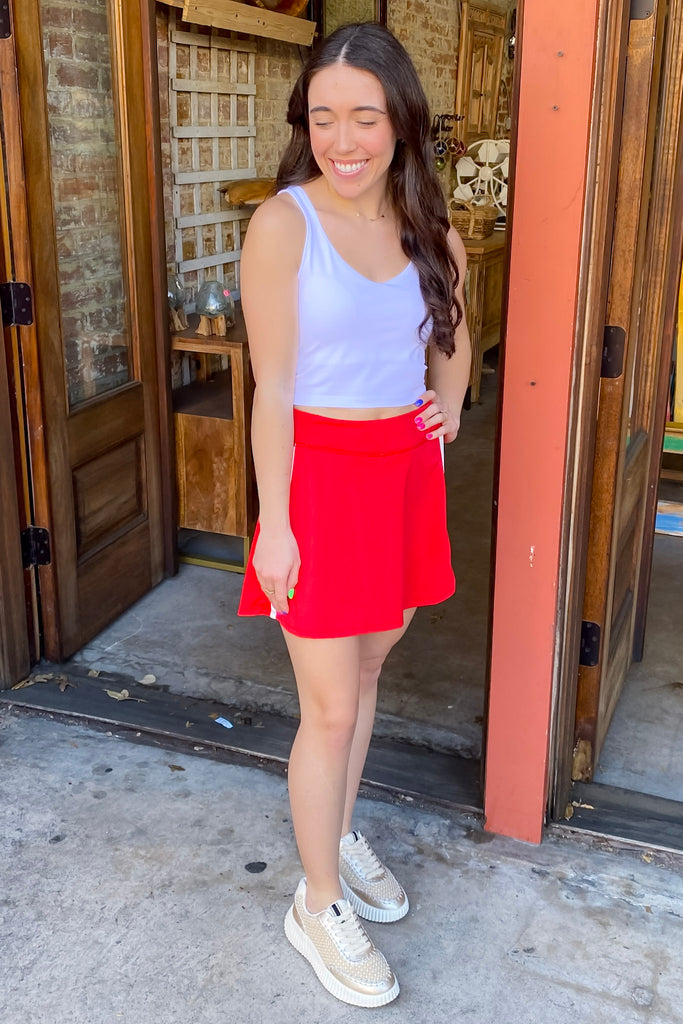 Athleisure Contour Seam Longline White Sports Bra - Lyla's: Clothing, Decor & More - Plano Boutique