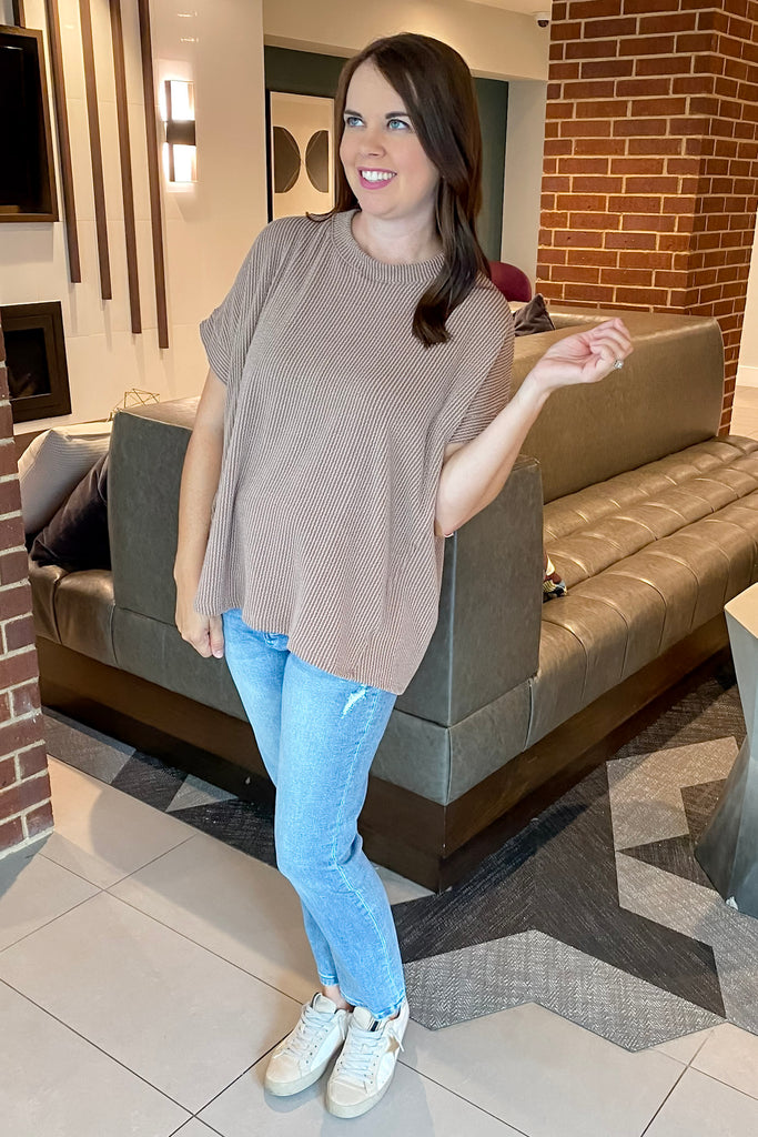 Basic Ribbed Acorn Top - Lyla's: Clothing, Decor & More - Plano Boutique