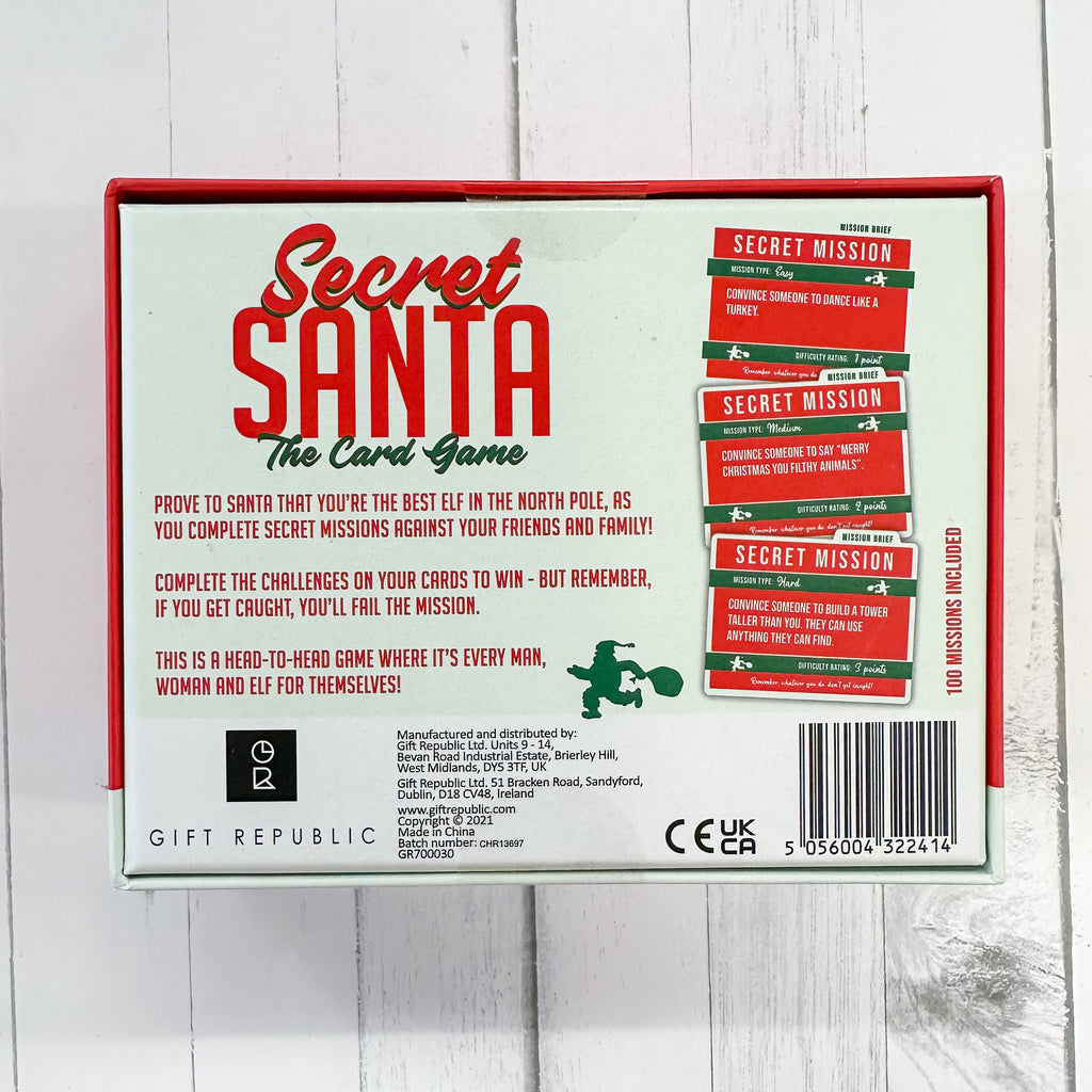 Secret Santa Card Game - Lyla's: Clothing, Decor & More - Plano Boutique