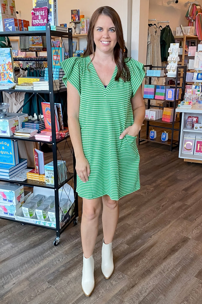 Pretty with a Hint of Moss Dress - Lyla's: Clothing, Decor & More - Plano Boutique