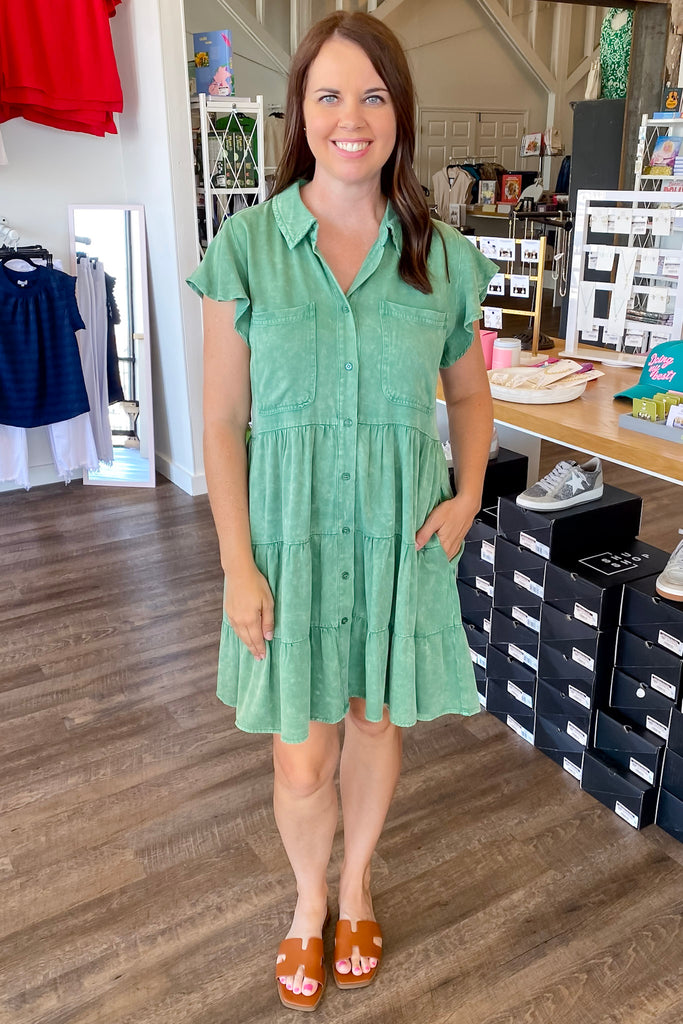 Sound of Music Kelly Green Dress - Lyla's: Clothing, Decor & More - Plano Boutique