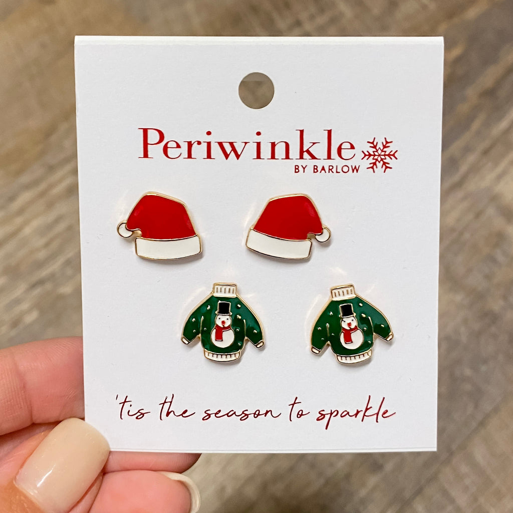 Christmas Sweater and Hat duo Earrings - Lyla's: Clothing, Decor & More - Plano Boutique